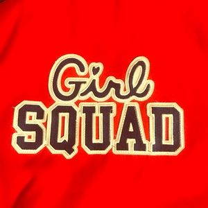 Justice Girl Squad Varsity Jacket Red Size 12/14